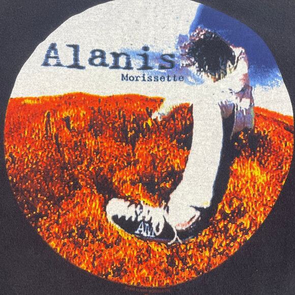 Vintage Alanis Morissette Jagged Little Pill Alt Rock Band Shirt Fits like XL - Picture 3 of 7